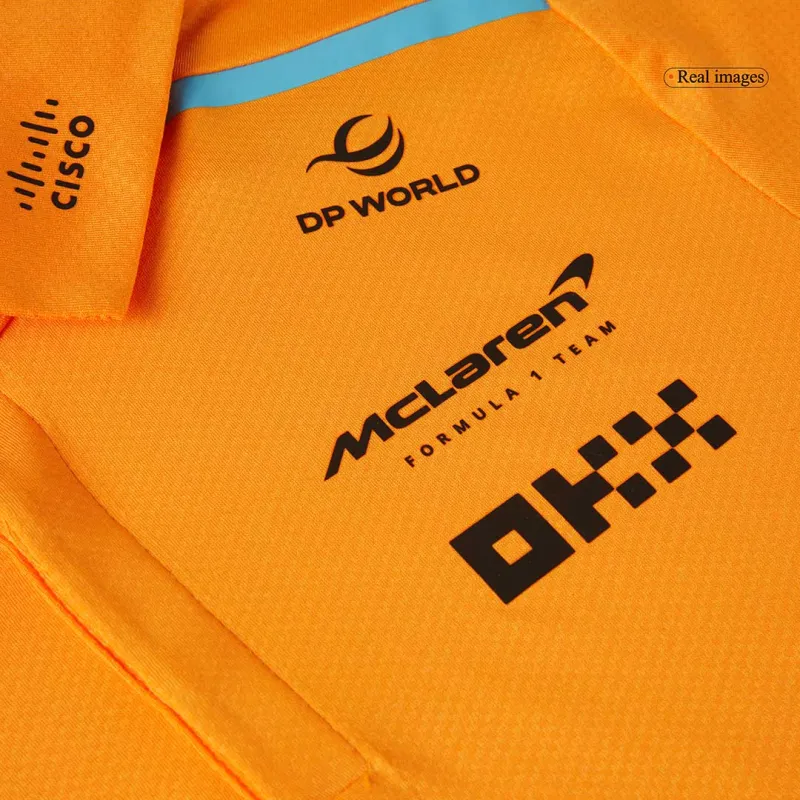 F1 McLaren Racing Team Polo Shirt Orange 2024 - Image 8