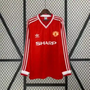 1986-1988 Long Sleeve Manchester United Jersey retro kit