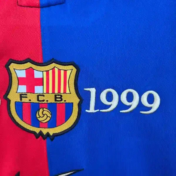 Barcelona Long Sleeve Parana 100th Anniversary Soccer retro kit - Image 2