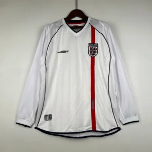 2002 England Long Sleeve Jersey retro kit