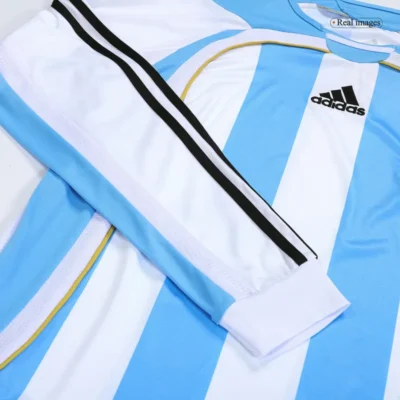 Retro Argentina World Cup 2006 Home Long Sleeve Jersey - Image 8