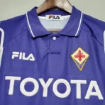 Fiorentina 1999/00 Retro Soccer Jersey Home Replica - Image 3