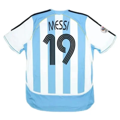 Argentina World Cup 2006 Retro Jersey Home - Image 5