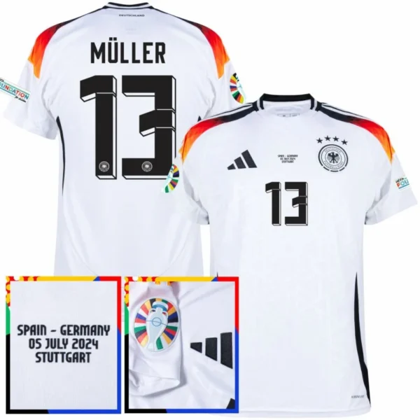 Germany Home M¨¹ller 13 Shirt  2024 Fan Size£ºS-2XL  Non-Customize