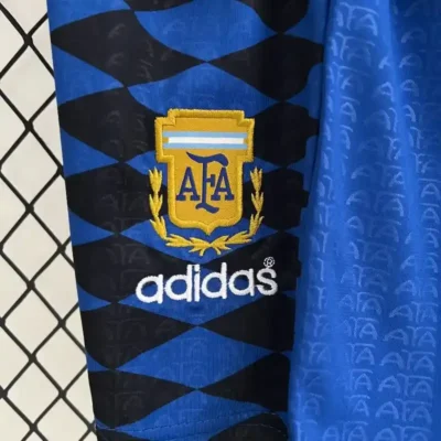 Retro Argentina Nation Jersey #10 Away Soccer Uniform Kids Kit 1994 - Image 8