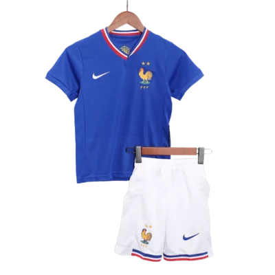2024 Kids France Nation Home Kit Euro - Image 3