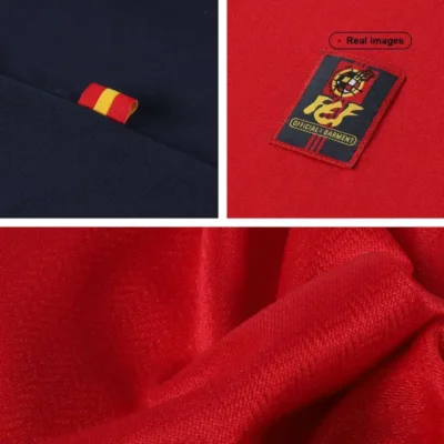 1998 Spain Nation Retro Jersey Home World Cup - Image 8