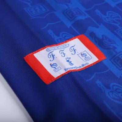 1996 France Retro Jersey Home Euro Cup - Image 7