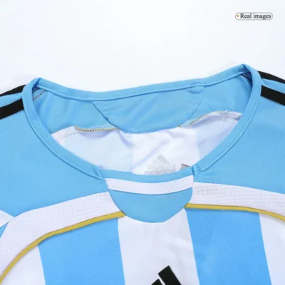 Retro Argentina World Cup 2006 Home Long Sleeve Jersey - Image 3