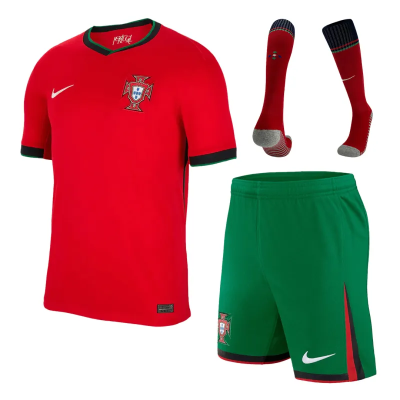 176be2c697-1.webp 2024 Portugal Nation Home Whole Kit(Jersey+Shorts+Socks) Euro - Image 1