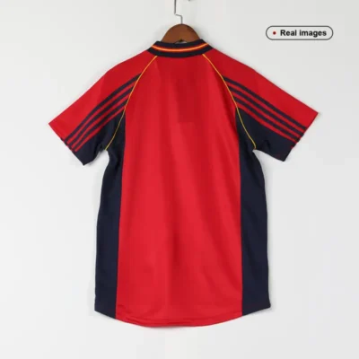 1998 Spain Nation Retro Jersey Home World Cup - Image 3