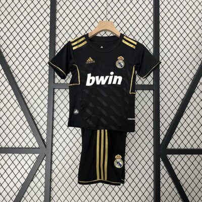 Real Madrid  11-12 Away Retro Kids Kit Football Jersey - Image 2