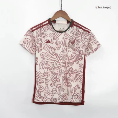 Mexico Kids World Cup 2022 Jersey Away Kit(Jersey+Shorts) - Image 3