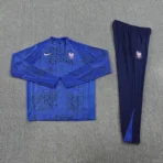 2026 France World cup Training Kit (Sweatshirt +Pants) Blue - Image 3