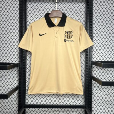 NIKE Men 24-25 Barcelona Khaki POLO Shirt - Image 2