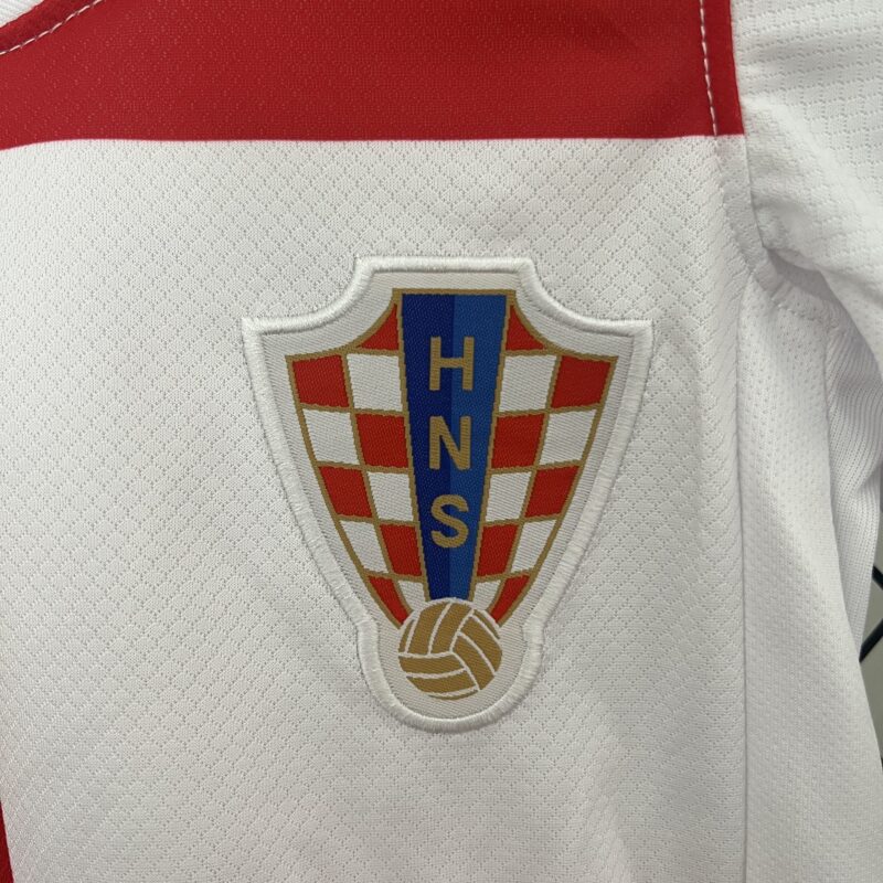Croatia Home Kids Football Jersey Kit Euro 2024 - Image 4
