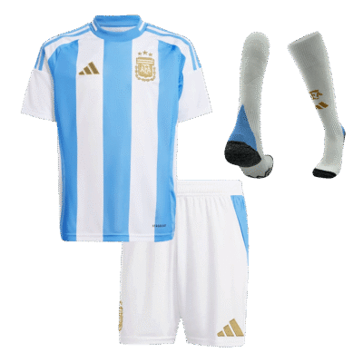 Kids Argentina Custom Home Full Soccer Kits 2024