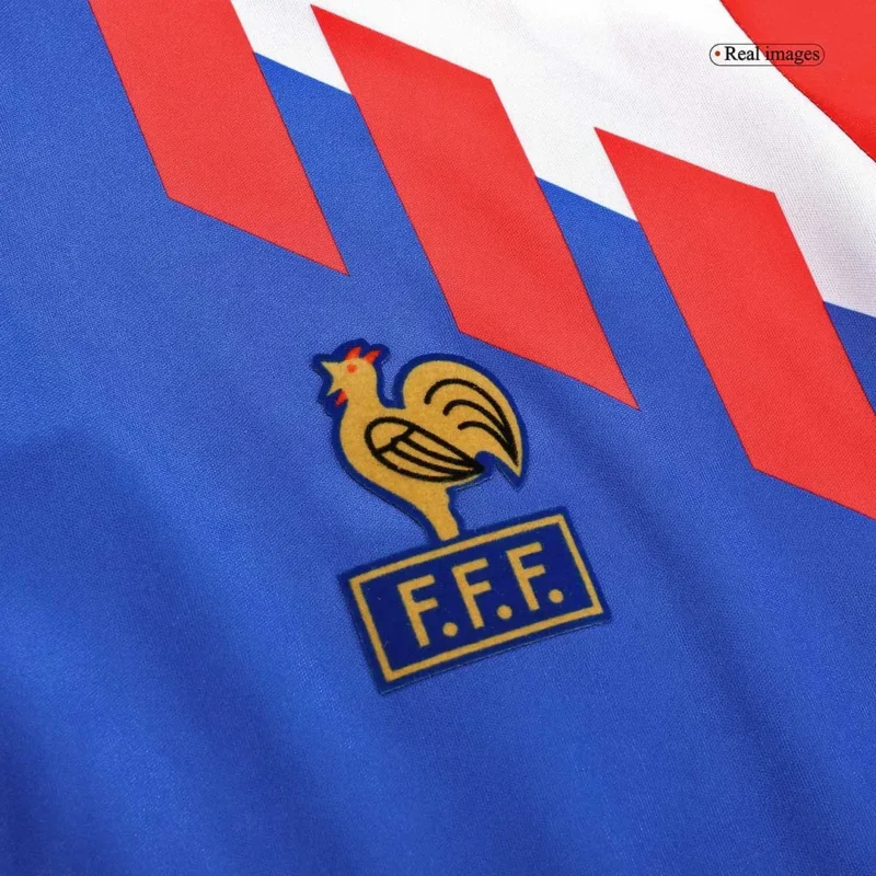 1990 France Retro Jersey Home World Cup - Image 7