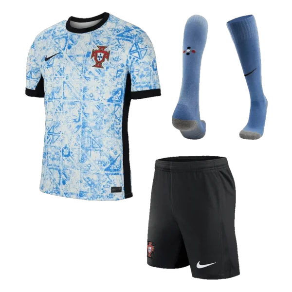 2024 Portugal Nation  Away Whole Kit(Jersey+Shorts+Socks) Euro