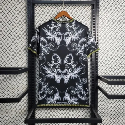 2023 Italy Nation VERSACE Special Edition Black Jersey - Image 2