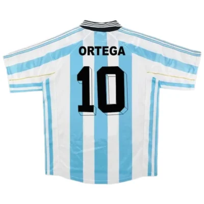 Argentina World Cup 1998 Retro Jersey Home - Image 4