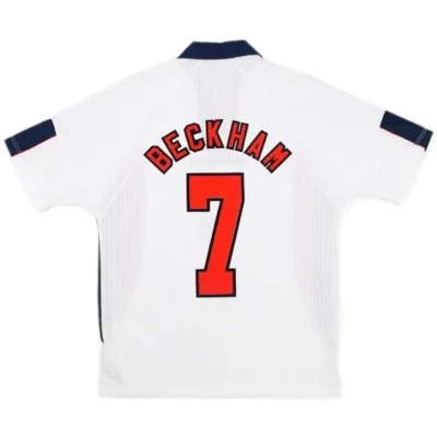 1998 World Cup England Home White Retro Jersey - Image 3