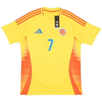 Colombia Nation Home L.Díaz #7 James #10 Football Jersey Copa America 2024 - Image 3