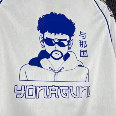 98-99 Japan Away X BAD BUNNY Retro Vintage Football Shirt - Image 3