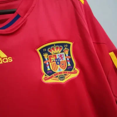 2010 Spain Nation Retro Jersey Home World Cup - Image 9