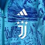 2023-2024 Juventus Reversible Windbreaker Blue Soccer Jersey 1:1 Thai Quality - Image 3