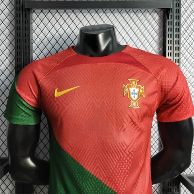 2022 Portugal Home Soccer Jersey Replica Player Version World Cup - Image 3
