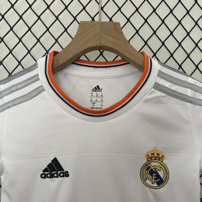 Real Madrid 13-14 Home Retro Kid Kits Children Sets Jersey - Image 10