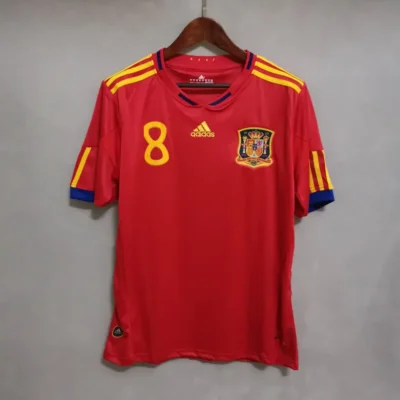 2010 Spain Nation Retro Jersey Home World Cup - Image 3