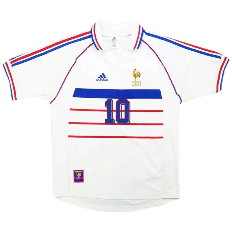 4c4c037446-1.webp 1998 France Retro Jersey Away World Cup - Image 1
