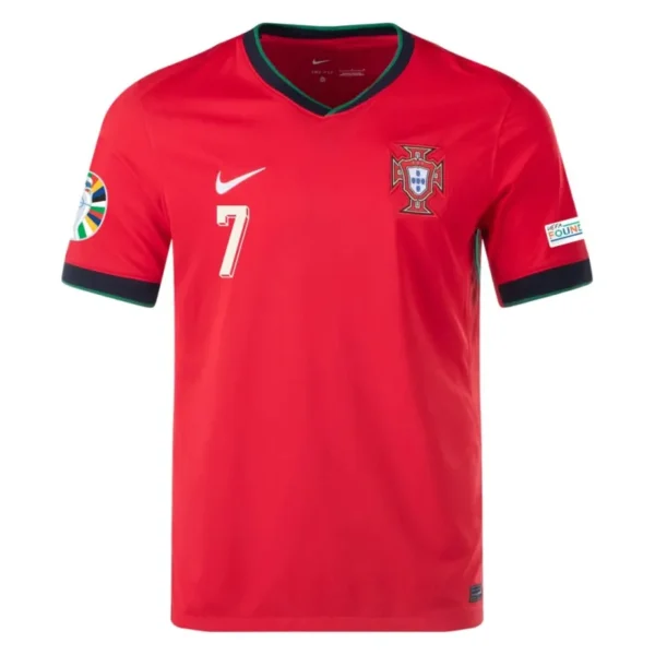 2024 Portugal Nation Home Ronaldo #7 R. Leão #17 Pepe #3 Jersey Euro