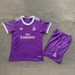real madrid16-17 Away Retro Kids Kits Children Sets Football Jersey - Image 5