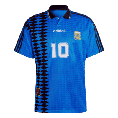 Argentina Nation #10 Away Retro Soccer Jersey 1994