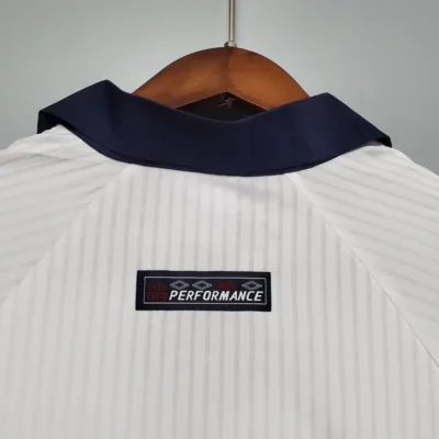1998 England World Cup Home Retro Jersey Long Sleeve #7 BACKHAM #20 OWEN - Image 7