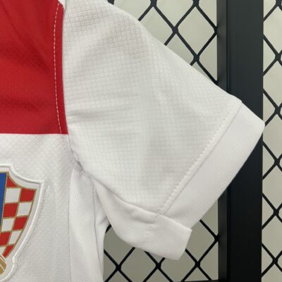 Croatia Home Kids Football Jersey Kit Euro 2024 - Image 6