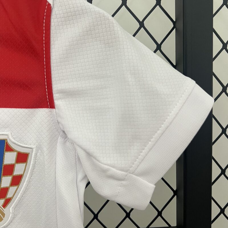 Croatia Home Kids Football Jersey Kit Euro 2024 - Image 6