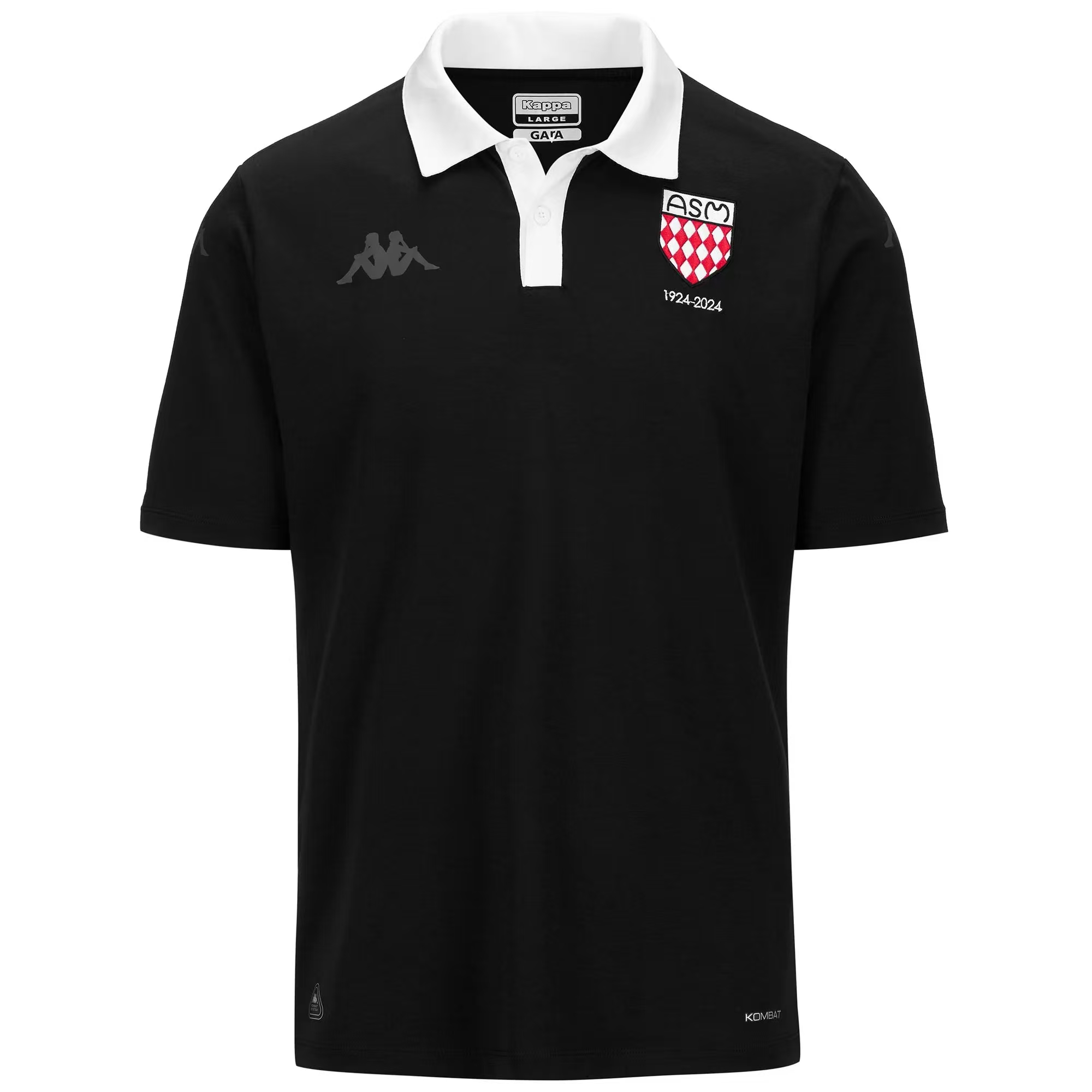 5b65abe794.jpg Morocco Nation 100th Anniversary Black Player Edition Polo Shirt 2024-25 - Image 1