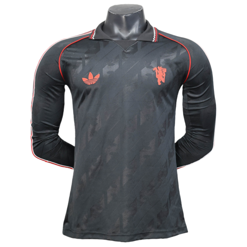 6-1.png Manchester United POLO Shirt Player Edition Football Jersey Long Sleeve 25-26 - Image 1