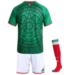 2026 World Cup Mexico Home Kids Full Kit Football jersey Fan edition - Image 2