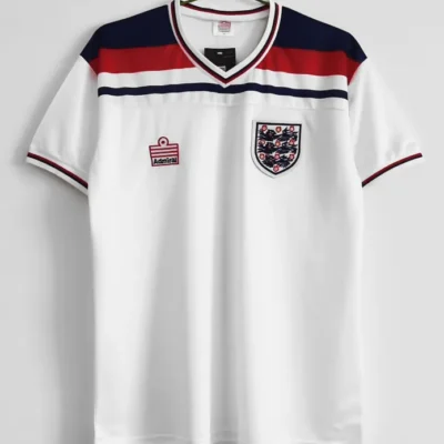 England  1982 Retro Soccer Jersey Home Replica - Image 3