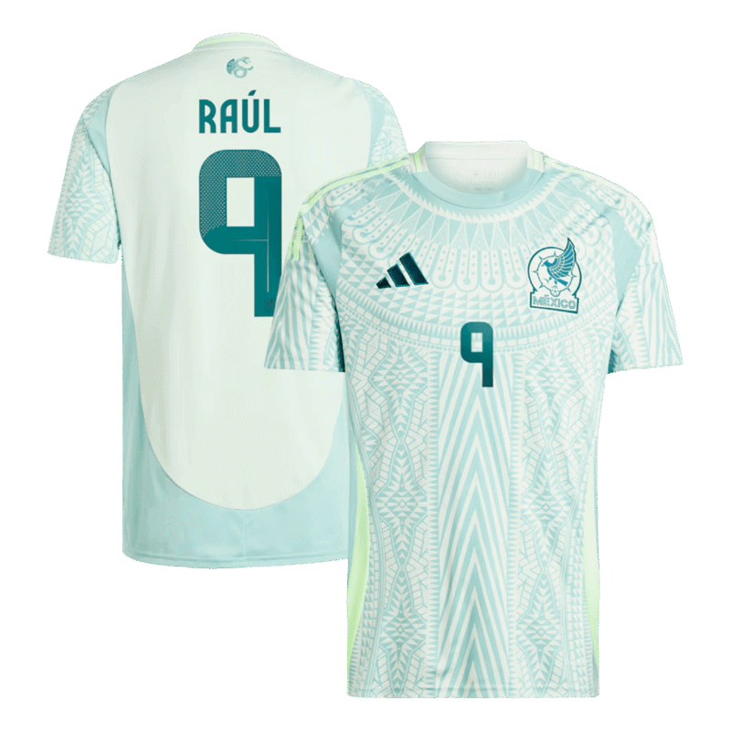 RAÚL #9 Mexico Adidas Soccer Jersey Away Custom Shirt 2024 - Image 1