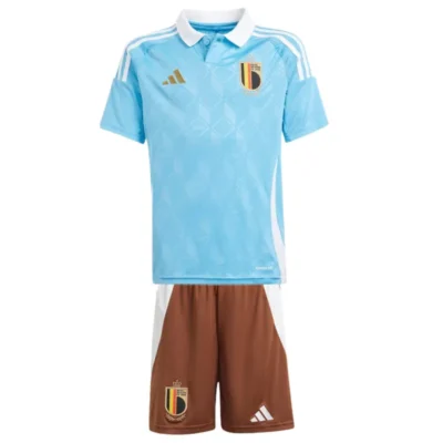 Kids Belgium Nation Away Jersey Kit Euro 2024