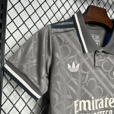 Real Madrid  24-25 Third Away Grey Kids Kits Jersey+Shorts - Image 4