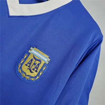 Argentina World Cup 1986 Retro Jersey Away - Image 6