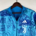 2023-2024 Juventus Reversible Windbreaker Blue Soccer Jersey 1:1 Thai Quality - Image 5