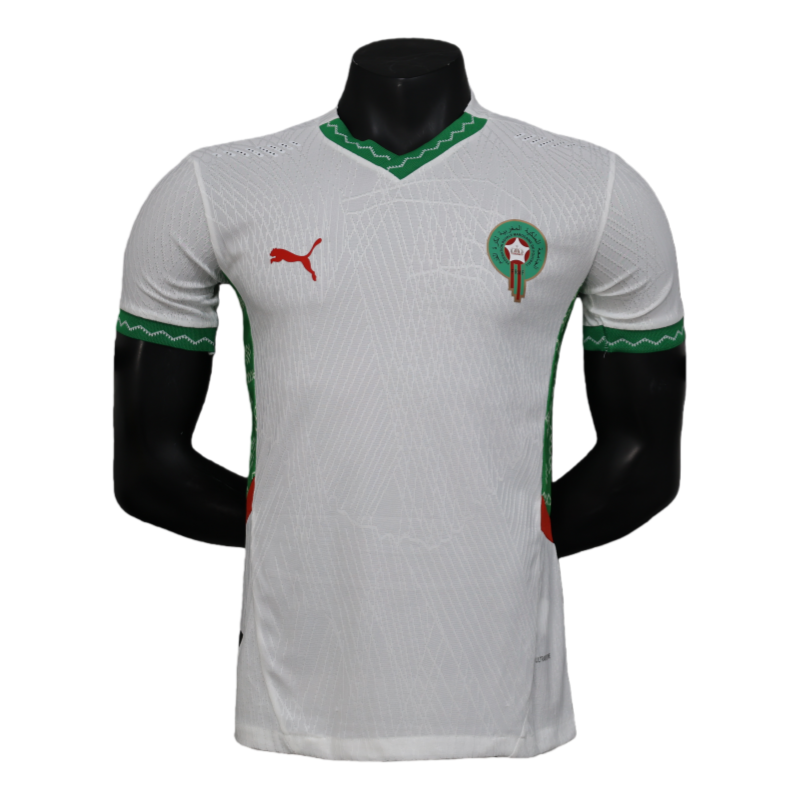 756280422f.png 2025 Morocco Away Soccer Shirt Player Version - Image 1